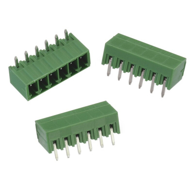 Wurth Elektronik 3.5mm Pitch 2 Way Pluggable Terminal Block, Header, Through Hole, Solder Termination