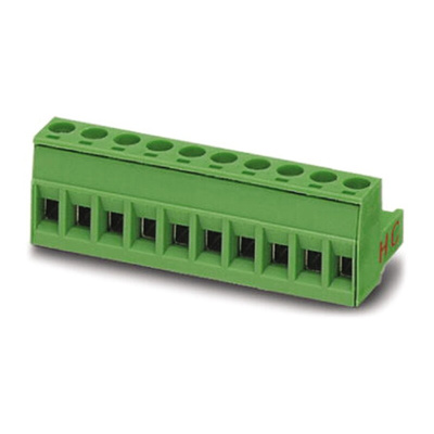 Phoenix Contact 5.08mm Pitch 4 Way Pluggable Terminal Block, Plug, Screw Termination