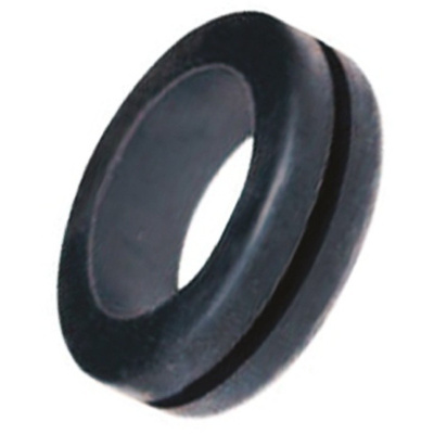 SES Sterling Black PVC 18mm Round Cable Grommet for Maximum of 10 mm Cable Dia.