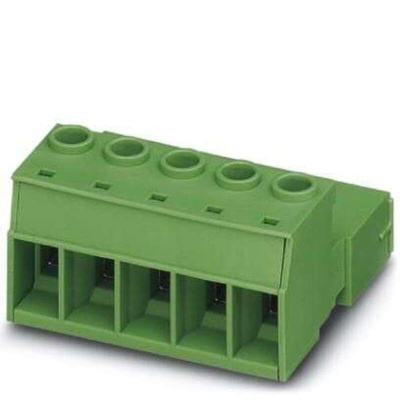 Phoenix Contact 10.16mm Pitch 4 Way Pluggable Terminal Block, Inverted Plug, Cable Mount, Screw Termination