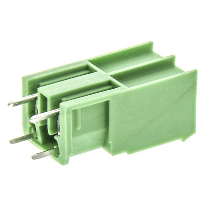 Phoenix Contact 7.62mm Pitch 2 Way Pluggable Terminal Block, Header, Solder Termination