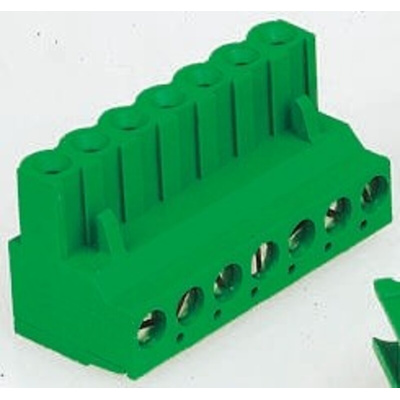 TE Connectivity 5.08mm Pitch 9 Way Pluggable Terminal Block, Plug, Through Hole, Screw Down Termination