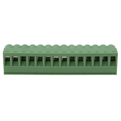 Phoenix Contact 5.08mm Pitch 14 Way Pluggable Terminal Block, Plug, Cable Mount, Screw Termination