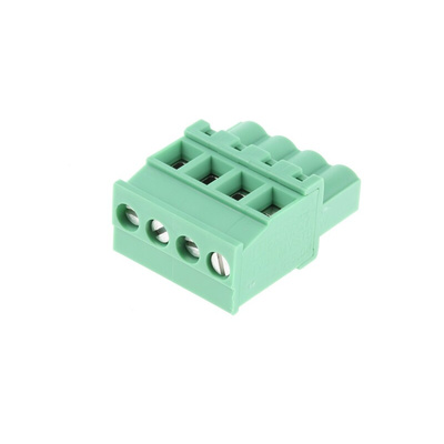 Phoenix Contact 5.08mm Pitch 4 Way Pluggable Terminal Block, Plug, Cable Mount, Screw Down Termination