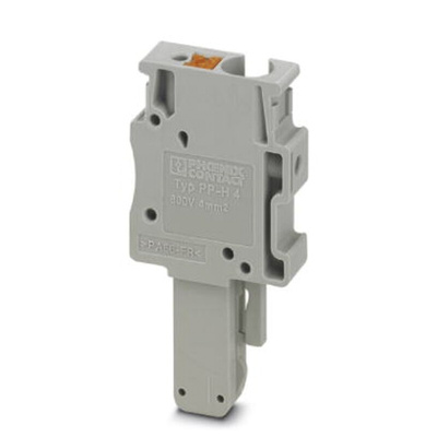 Phoenix Contact 1 Way Pluggable Terminal Block, Plug, Push In Termination