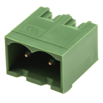TE Connectivity 5.08mm Pitch 2 Way Pluggable Terminal Block, Header, Through Hole, Solder Termination