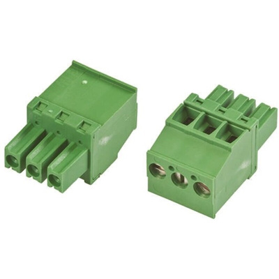TE Connectivity 3.81mm Pitch 5 Way Pluggable Terminal Block, Plug, Cable Mount, Screw Down Termination
