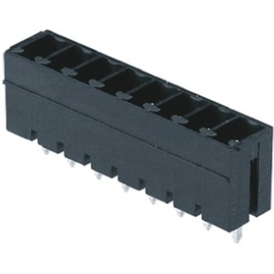 Weidmuller 3.81mm Pitch 3 Way Pluggable Terminal Block, Header, Through Hole, Solder Termination
