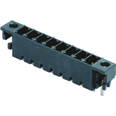 Weidmüller 3.81mm Pitch 3 Way Pluggable Terminal Block, Header, Through Hole, Solder Termination