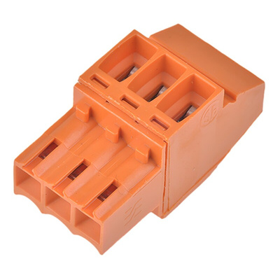 Weidmuller 3.5mm Pitch 3 Way Pluggable Terminal Block, Plug, Cable Mount, Screw Termination