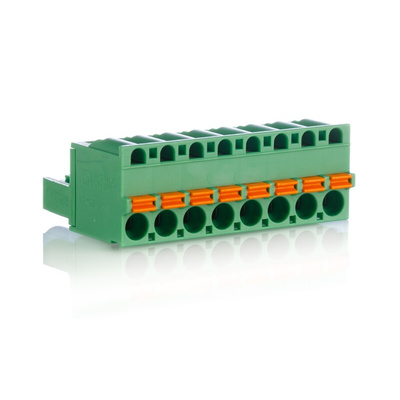 Phoenix Contact 5.08mm Pitch 8 Way Pluggable Terminal Block, Plug, Cable Mount, Screw Termination