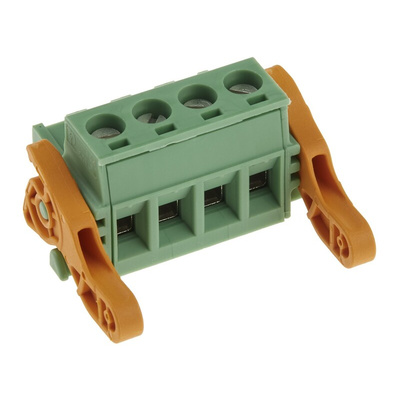 Phoenix Contact 5.08mm Pitch 4 Way Pluggable Terminal Block, Plug, Cable Mount, Screw Termination