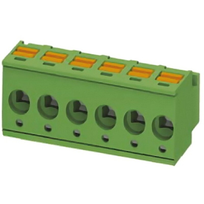 Phoenix Contact 5mm Pitch 2 Way Horizontal Pluggable Terminal Block, Plug, Cable Mount, Screw Termination