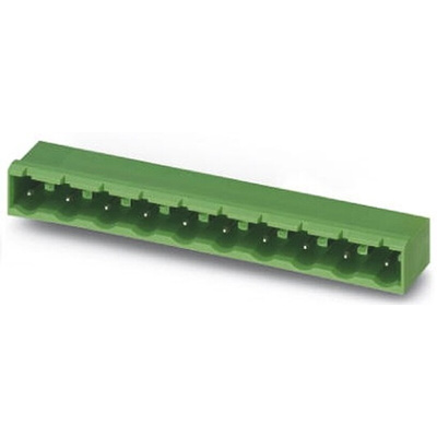 Phoenix Contact 7.5mm Pitch 4 Way Right Angle Pluggable Terminal Block, Header, Through Hole, Solder Termination