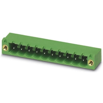 Phoenix Contact 5.08mm Pitch 2 Way Right Angle Pluggable Terminal Block, Header, Solder Termination