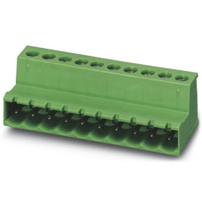 Phoenix Contact 5.08mm Pitch 15 Way Pluggable Terminal Block, Inverted Plug, Cable Mount, Screw Termination