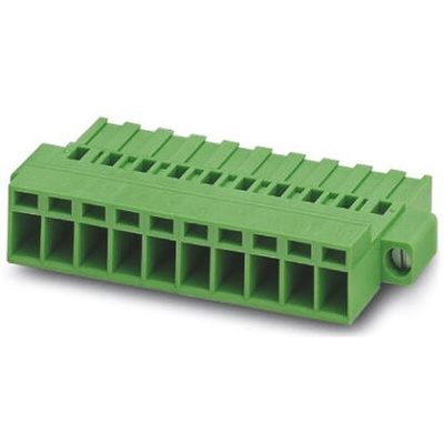 Phoenix Contact 5.08mm Pitch 3 Way Pluggable Terminal Block, Plug, Plug-In, Screw Termination