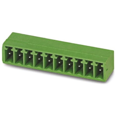 Phoenix Contact 3.5mm Pitch 8 Way Pluggable Terminal Block, Header, Through Hole, Solder Termination