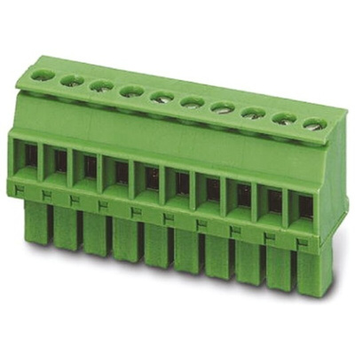 Phoenix Contact 3.81mm Pitch 5 Way Pluggable Terminal Block, Plug, Cable Mount, Screw Termination