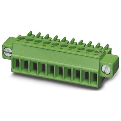 Phoenix Contact 3.81mm Pitch 7 Way Pluggable Terminal Block, Plug, Cable Mount, Screw Termination