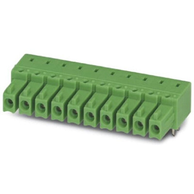 Phoenix Contact 3.81mm Pitch 10 Way Pluggable Terminal Block, Inverted Header, Through Hole, Solder Termination