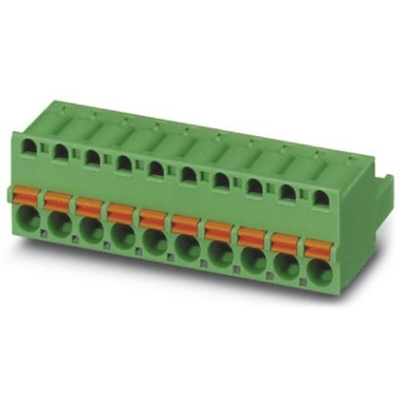 Phoenix Contact 5.08mm Pitch 5 Way Pluggable Terminal Block, Plug, Cable Mount, Spring Cage Termination