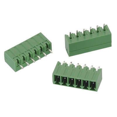 Wurth Elektronik 3.5mm Pitch 3 Way Pluggable Terminal Block, Header, Through Hole, Solder Termination