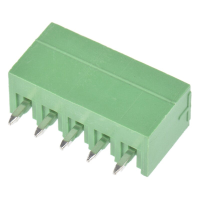 Wurth Elektronik 3.5mm Pitch 5 Way Pluggable Terminal Block, Header, Through Hole, Solder Termination