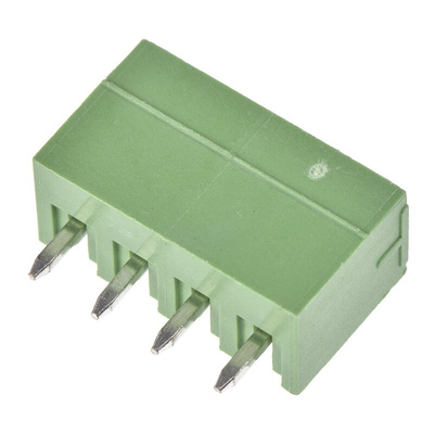 Wurth Elektronik 3.81mm Pitch 4 Way Pluggable Terminal Block, Header, Through Hole, Solder Termination