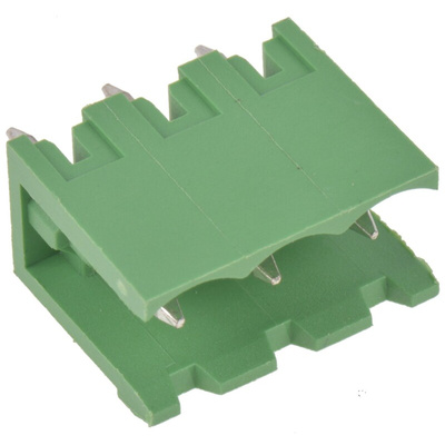 Wurth Elektronik 5.08mm Pitch 3 Way Pluggable Terminal Block, Header, Through Hole, Solder Termination