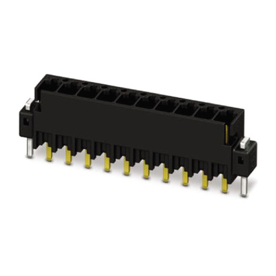 Phoenix Contact 2.54mm Pitch 14 Way Pluggable Terminal Block, Header, Solder Termination