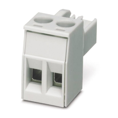 Phoenix Contact 5mm Pitch 2 Way Pluggable Terminal Block, Plug, Screw Termination