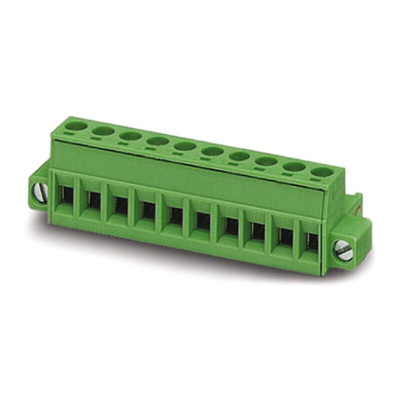 Phoenix Contact 5.08mm Pitch 4 Way Pluggable Terminal Block, Plug, Screw Termination