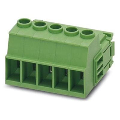 Phoenix Contact 7.62mm Pitch 12 Way Pluggable Terminal Block, Inverted Plug, Cable Mount, Screw Termination