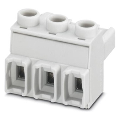 Phoenix Contact 7.25mm Pitch 3 Way Pluggable Terminal Block, Plug, Cable Mount, Screw Termination