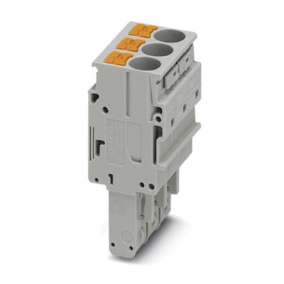 Phoenix Contact Pluggable Terminal Block, Plug, Push In Termination