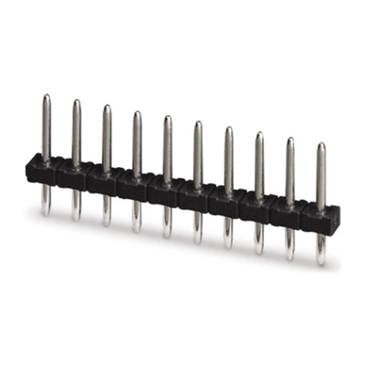 Phoenix Contact 3.5mm Pitch 24 Way Pluggable Terminal Block, Pin Header, Solder Termination