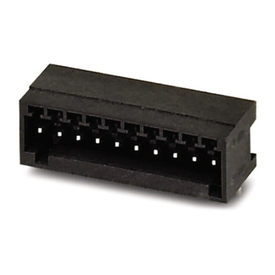Phoenix Contact 2.5mm Pitch 10 Way Right Angle Pluggable Terminal Block, Header, Through Hole, Solder Termination