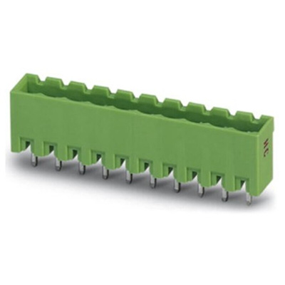 Phoenix Contact 5.0mm Pitch 10 Way Pluggable Terminal Block, Header, Solder Termination