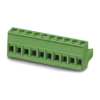 Phoenix Contact 5mm Pitch 19 Way Pluggable Terminal Block, Plug, Screw Termination