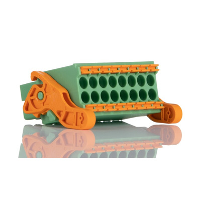 Phoenix Contact 3.5mm Pitch 16 Way Horizontal Pluggable Terminal Block, Plug, Cable Mount, Spring Cage Termination