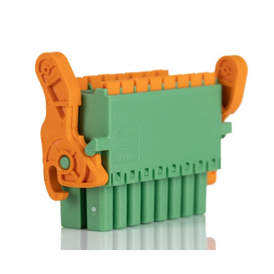 Phoenix Contact 3.5mm Pitch 16 Way Horizontal Pluggable Terminal Block, Plug, Cable Mount, Spring Cage Termination