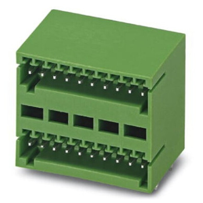 Phoenix Contact 2.5mm Pitch 5 Way Pluggable Terminal Block, Header, Solder Termination