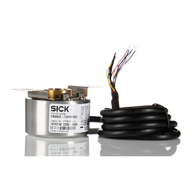 Sick DBS60 Core Series Incremental Incremental Encoder, 1024 ppr, HTL, TTL Signal, Hollow Type, 6mm → 5/8in Shaft