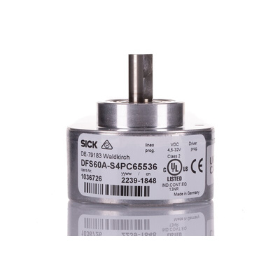 Sick DFS60 Series Incremental Incremental Encoder, 1 → 65536 ppr, HTL, TTL Signal, Solid Type, 10mm Shaft