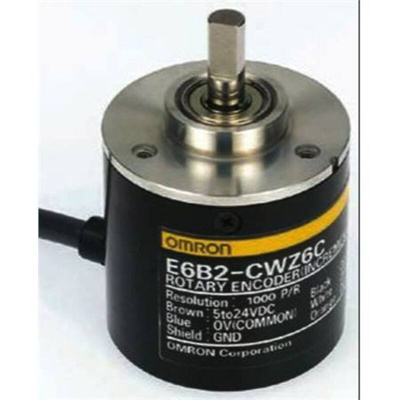 Omron Incremental Incremental Encoder, 1000 ppr, NPN Open Collector Signal, Full Shaft Type