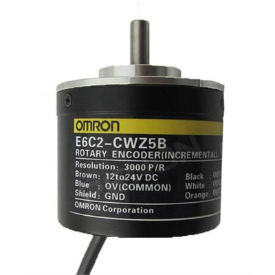 Omron Incremental Incremental Encoder, 360 ppr, NPN Open Collector Signal, Radial, Thrust Type