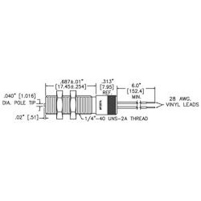 Red Lion MP25TA Series Magnetic Magnetic Pickup, Current, Voltage Signal