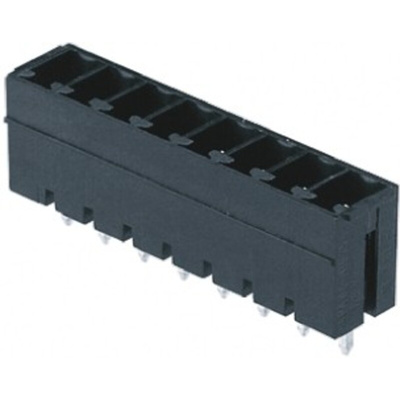 Weidmüller 3.81mm Pitch 5 Way Pluggable Terminal Block, Header, Through Hole, Solder Termination