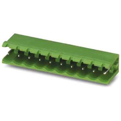 Phoenix Contact 5.0mm Pitch 6 Way Right Angle Pluggable Terminal Block, Header, Solder Termination